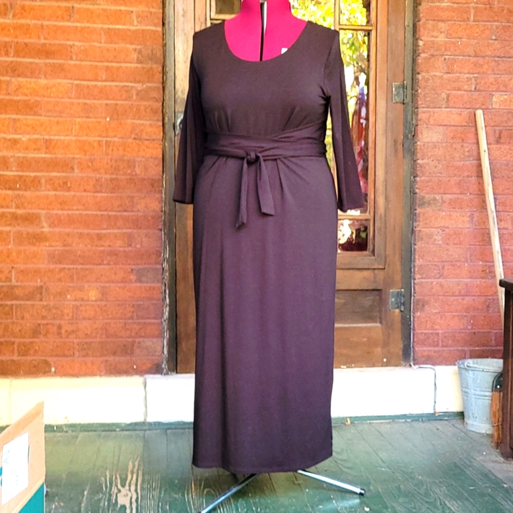 Black Maxi Dress from Garnet Hill XL